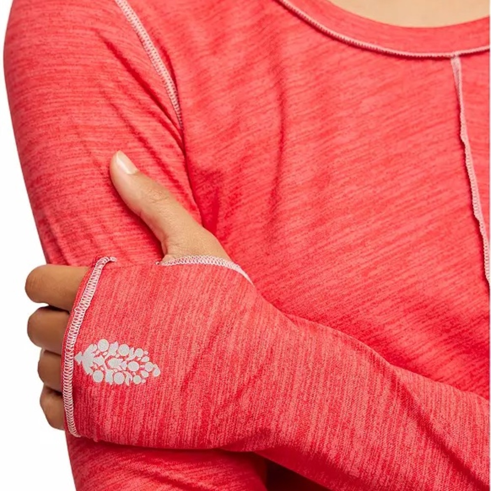 NWT FP Movement Right On Run Long Sleeve Layer |  XS/M | Winterberry - Picture 5 of 8
